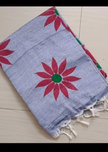 Sunflower Design Lavender Colour Saree