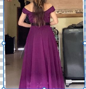 Elegant Purple Maxi Dress