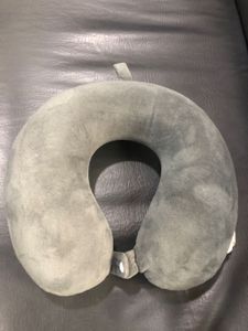 Grey Travel Neck Pillow With Memory Foam