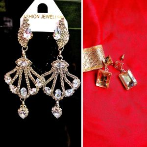 Combo Of 2 Party Wear Earrings For Women And Girls