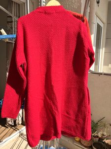 Red Knitted Cardigan