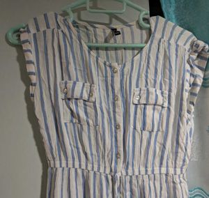 Rio Blue Stripped Mini Dress