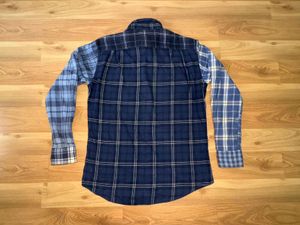 Uniqlo Blue Plaid Flannel Shirt