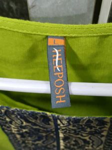 Lime Green &amp; Blue Indian Suit