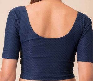 Stylish Navy Blue Blouse