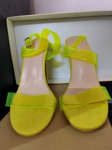 Neon green heels