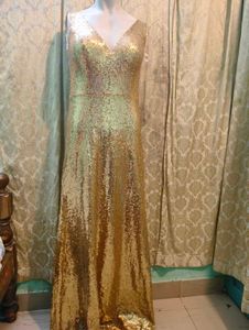 Gold Sequin Gown