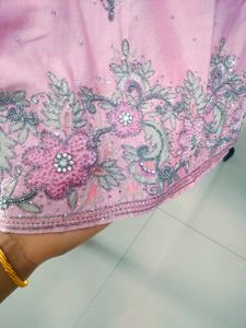 Beautiful Fully Embroidered Pink,Moti,Pearl Suit.❤