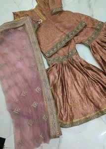 New Beautiful Garara With Heavy Work Dupatta