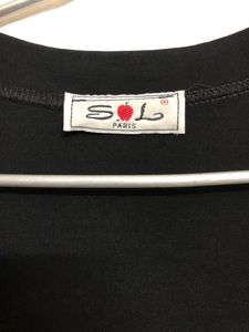S🍎L  Black Stylish Top