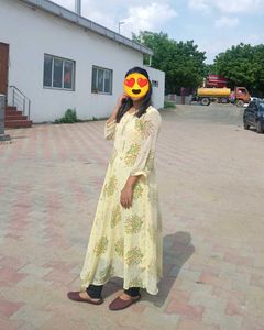 Long Yellow Kurti