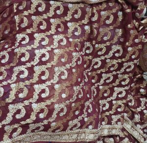 Beautiful bridal georgette  saree with Blouse