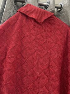 Red Quilted Poncho