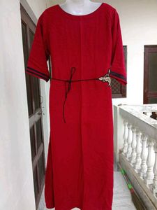 Elegant Red Ethnic Gown