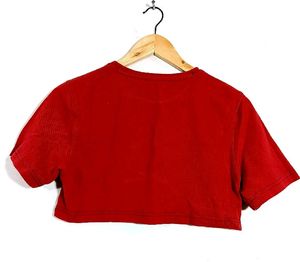 Red Crop Top