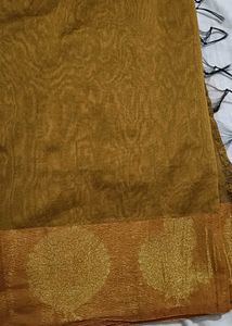 Mustard Gold saree