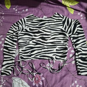 Zebra Print Top