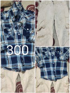 Boys Shirt &amp; Cargo Pants Set