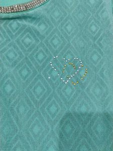 Girls Mint Green Sleeveless Top