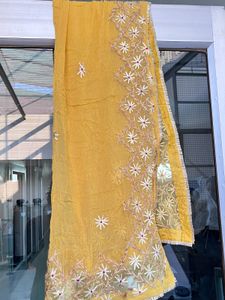 Yellow Embroidered Kurta