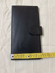 Genuine Leather Black Ladies Wallet