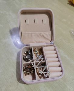 Pink Travel Jewelry Box
