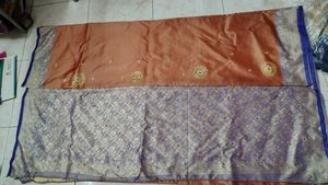 Orange and Purple Saree