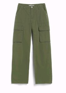 Green Straight Fit Cargos
