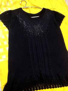 Embellished Knit Top