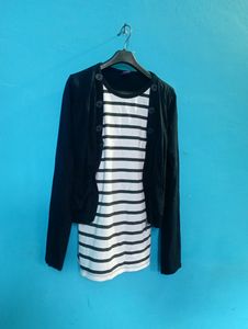 BLACK SHRUG ALIKE TOP 👚