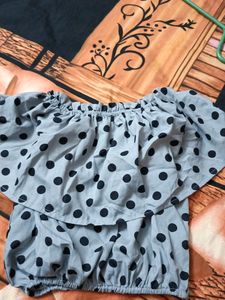Cord Set Polka Dot Print