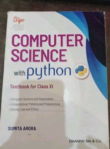 Sumita Arora Computer Science With Python