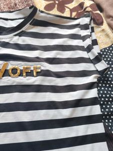 Striped &#39;Show Off&#39; Tee
