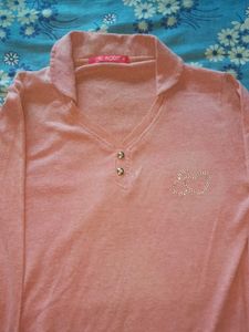 Cute Pink Long Sleeve Top