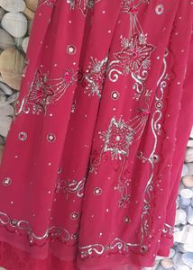 Party Wear Pink Saaree