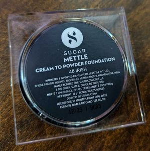 Sugar Mettle Cream to Powder Foundation
