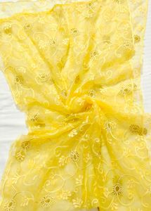 Women Yellow Motif Embellished Kurta Set