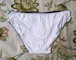 WHITE M&amp;S HIPSTER PANTY