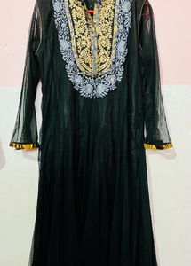 Beautiful Black Anarkali Set