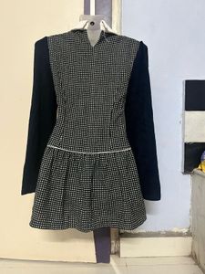 Polka Dot Korean Drop Waist Dress