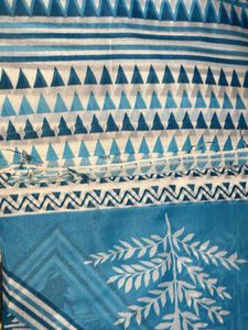 Blue Printed Salwar Kameez