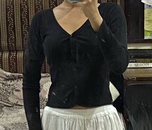 Black Long Sleeve Top
