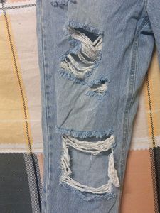 Ripped Light Wash Jeans