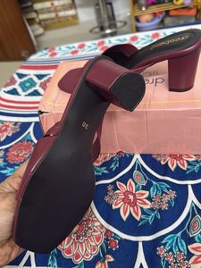 DressBerry Heels - Burgundy Straps