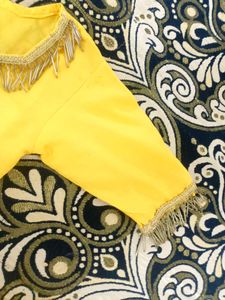 Haldi Function Yellow Kameez Salwar Suit