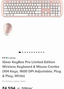iGear Limited edition retro keyboard combo