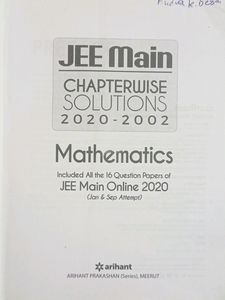Jee Mains Pyq Book *IIT JEE MATHS*