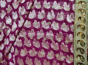 Beetroot Colour Saree
