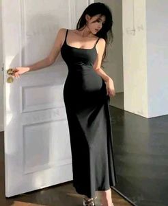 🔥 Black Maxi Slip Dress Cod 🔥