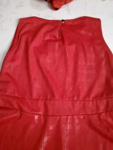 Cute Red Dress w/ Bunny Appliques